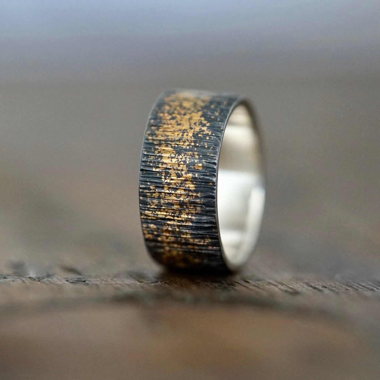 made to order Gold on Black Ring,