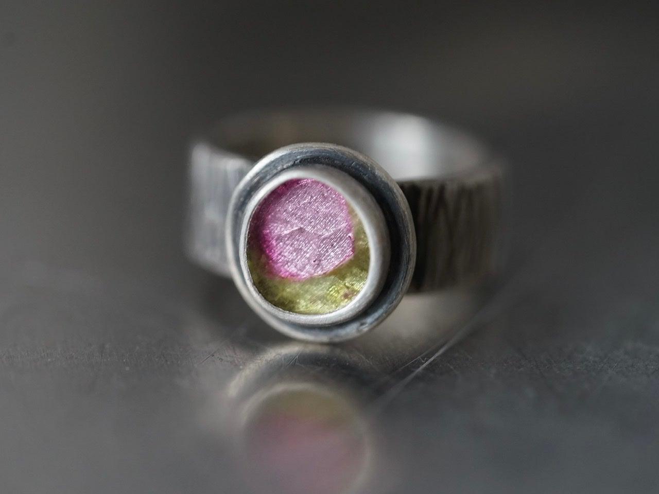 Tulip tourmaline ring size 7.75