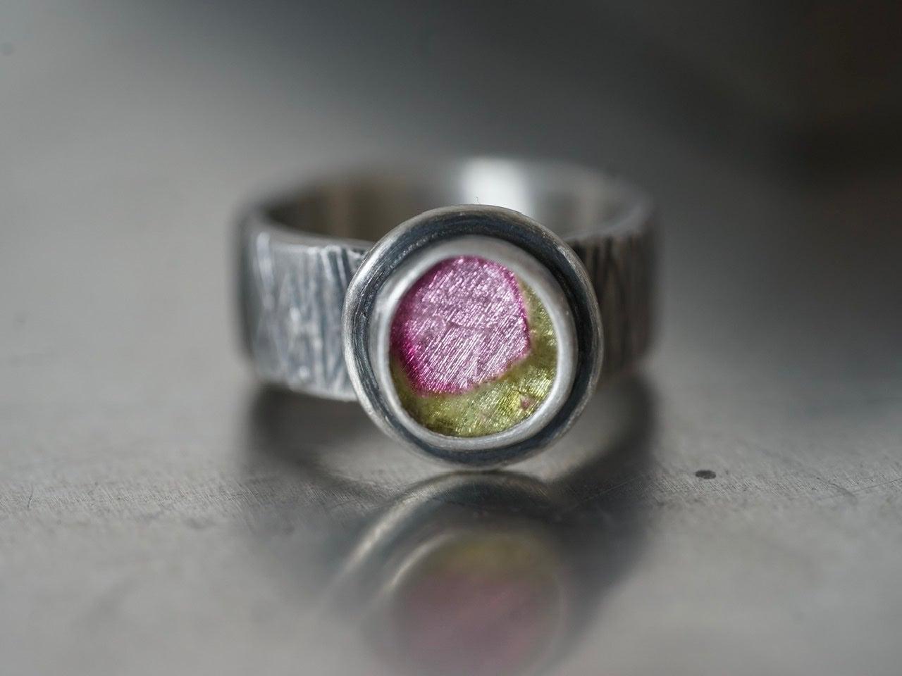 Tulip tourmaline ring size 7.75