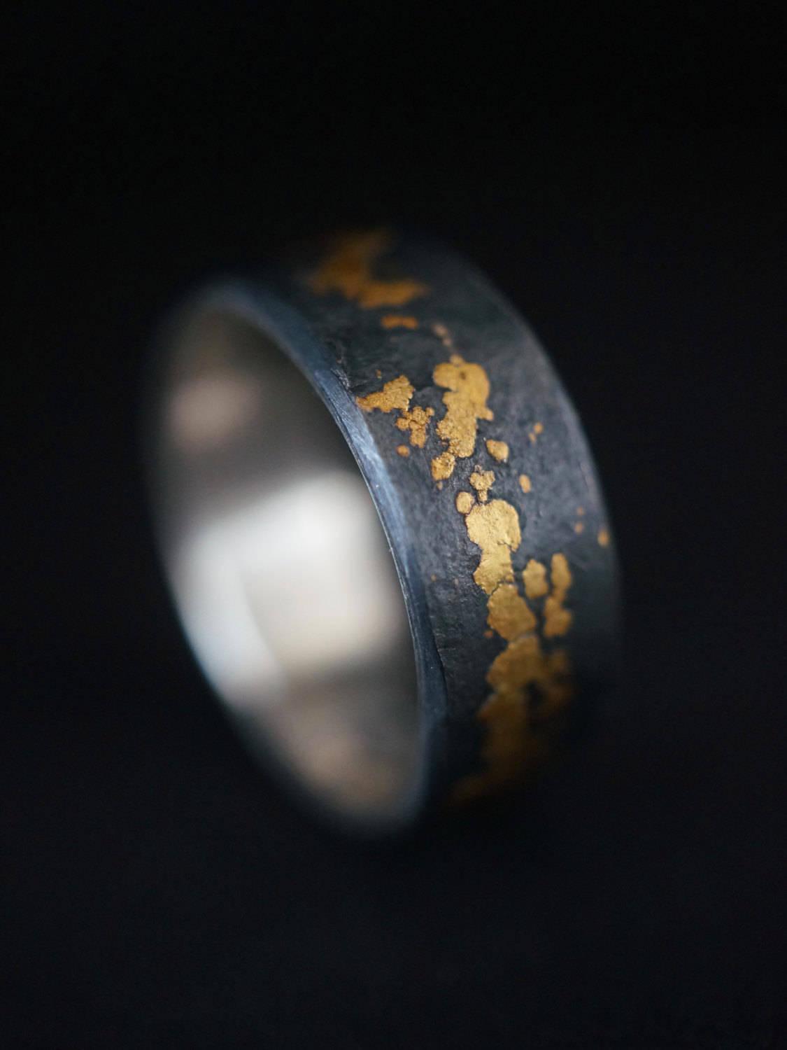 made to order Gold on Black Ring,